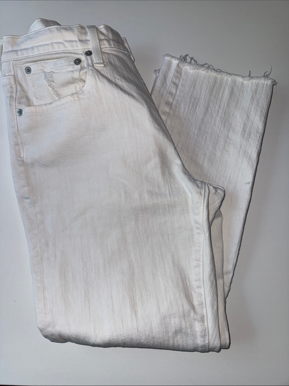 J. Crew Cream-White Denim Jeans